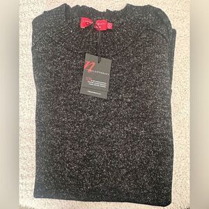 NWTs n:Philanthropy Heathered Gray Distressed Sweater w/ Pocket Size Small